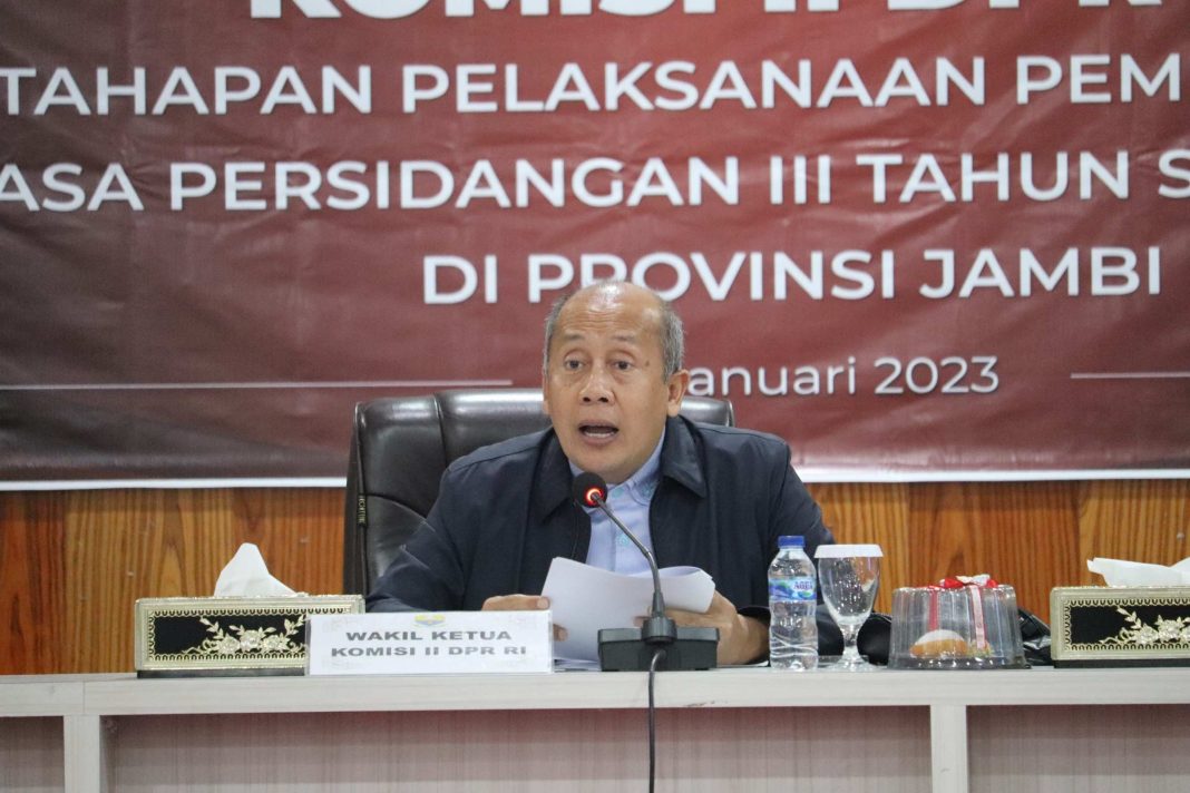 Wakil Ketua Komisi II, Saan Mustopa di Jambi pemilu 2024