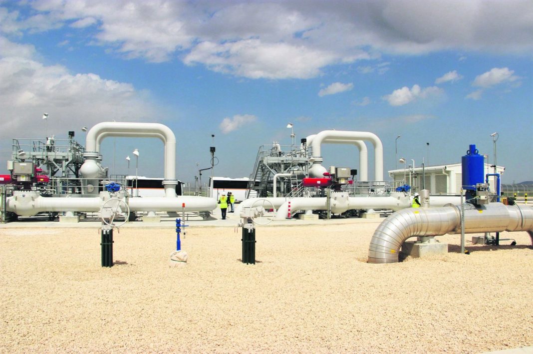 Katup gas terlihat di bagian Eskişehir dari Trans-Anatolian Natural Gas Pipeline (TANAP), pusat Turki, 18 April 2018. (Foto: IHA).