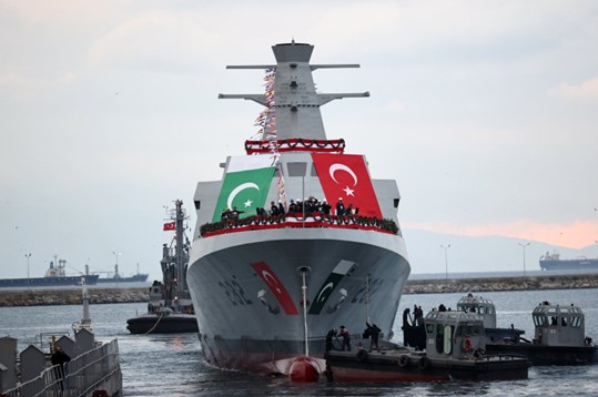 Kapal MILGEM ketiga dibangun untuk Pakistan, Istanbul, Turki, 27 November 2022. (Foto: AA)