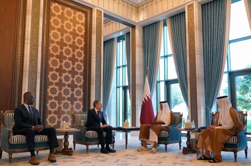 Emir Qatar dan Menlu AS Bahas Palestina-Israel