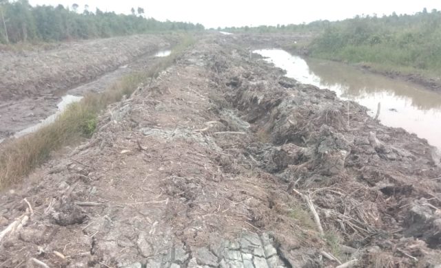 Proyek normalisasi di Dusun Gunung Mas, Desa Lubuk Terentang RT 07 Kecamatan Betara Kabupaten Tanjabbar disoal.