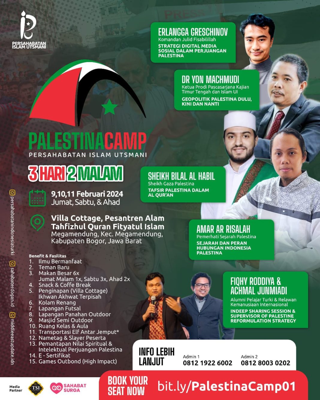 Peduli Isu Palestina, Sahabat Erdogan Indonesia Adakan Palestina Camp 2024