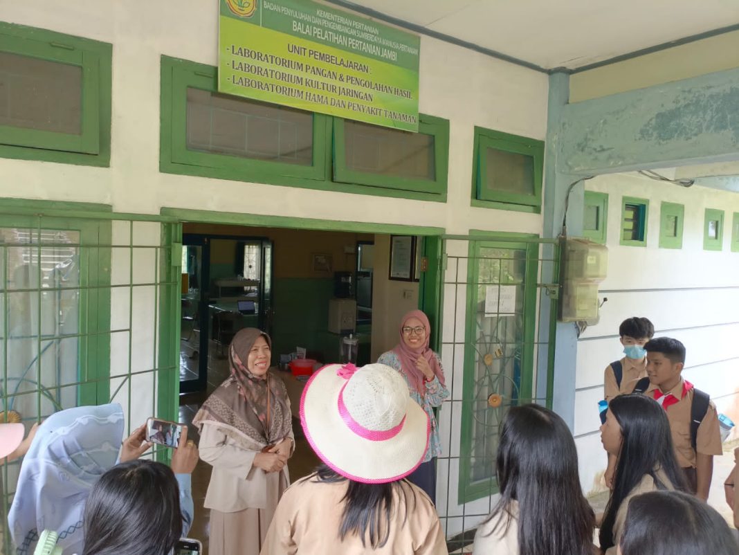 SMP Sinar Bijaksana Guang Ming Kota Jambi Belajar Aktivitas Pertanian di Bapeltan Jambi