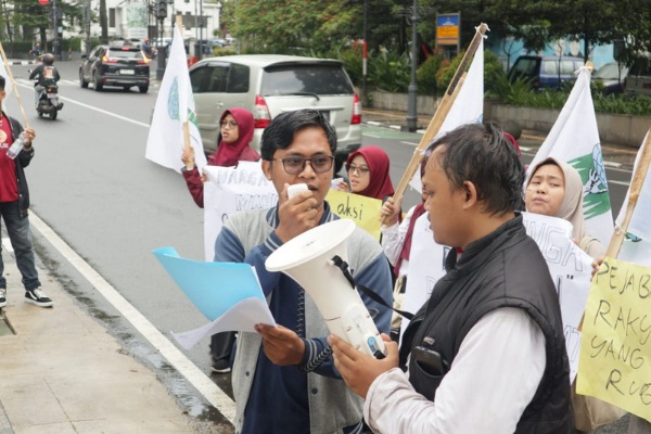 Inflasi Melambung Tinggi , KAMMI Jabar Geruduk Bank Indonesia Jawa Barat