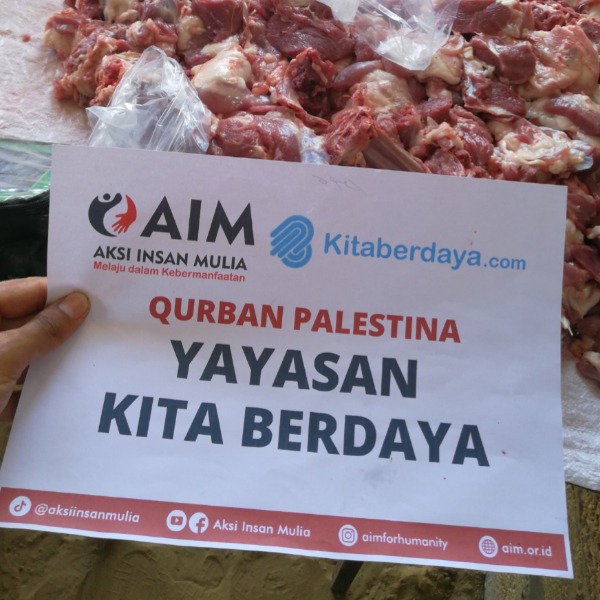 Bersinergi dengan AIM, Yayasan Kita Berdaya Kirim Dua Domba Qurban ke Gaza