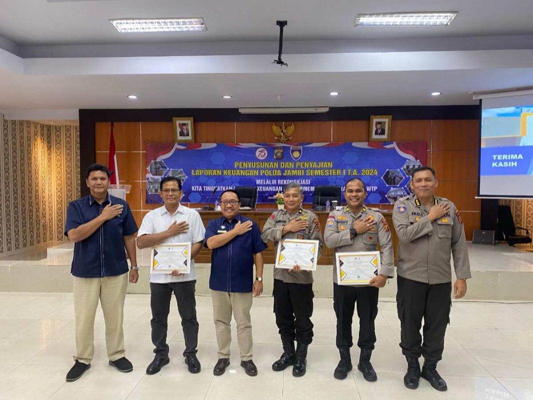 Ditintelkam Polda Jambi Juara 1 IKPA untuk Pagu Sedang dari Kakanwil DJPBN Provinsi Jambi