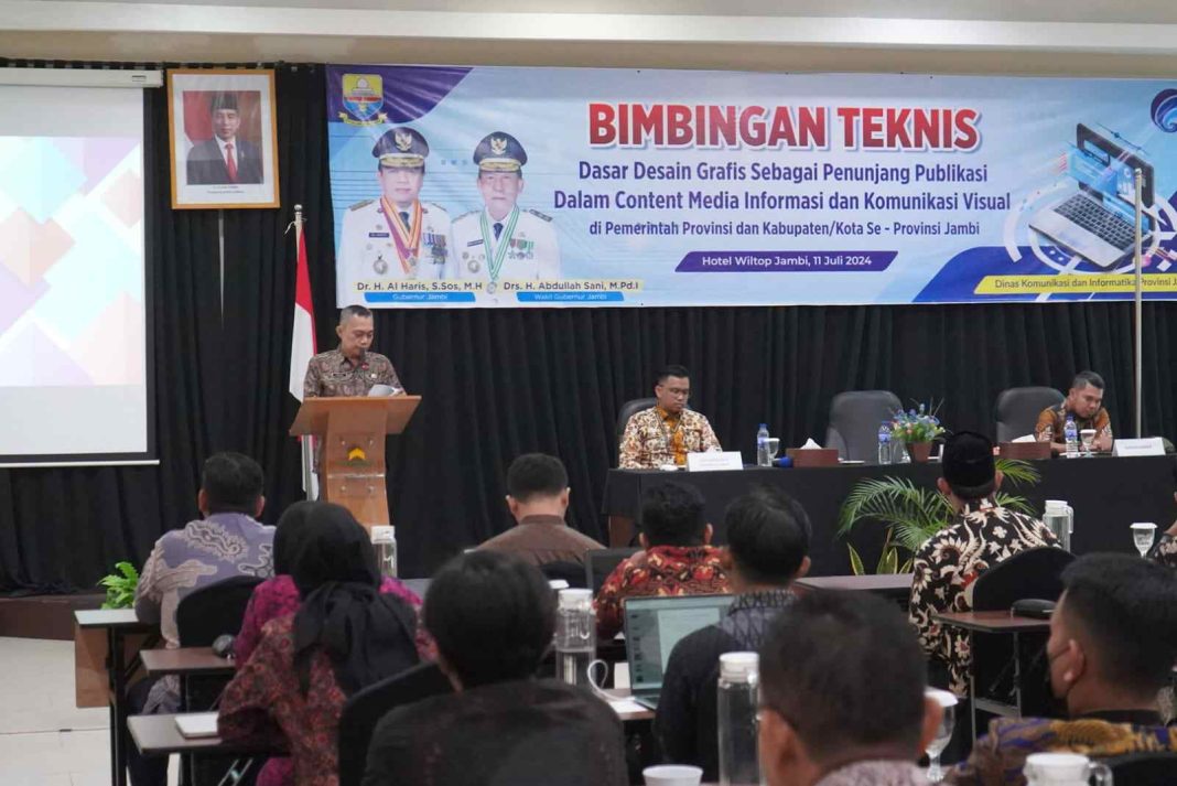 Diskominfo Provinsi Jambi Gelar Bimtek Desain Grafis Perkuat Publikasi Konten Media Informasi dan Komunikasi Visual