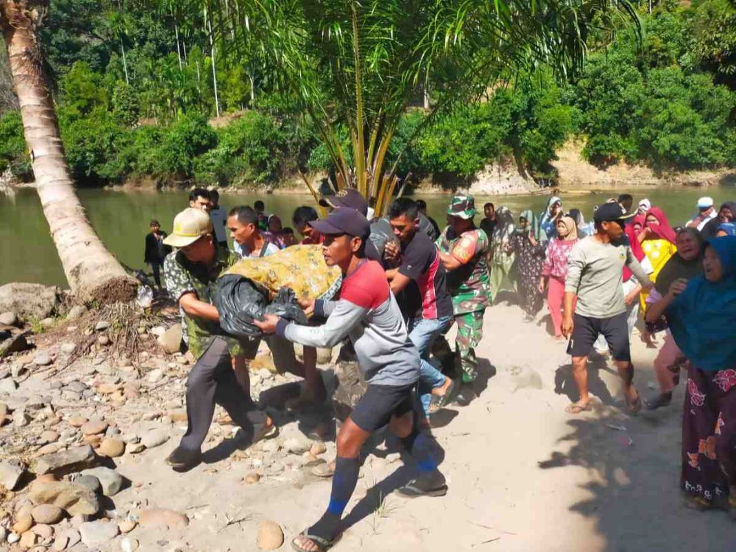 Remaja yang Tenggelam di Sungai Batang Merangin Ditemukan Sejauh 18 KM dari Lokasi Kejadian