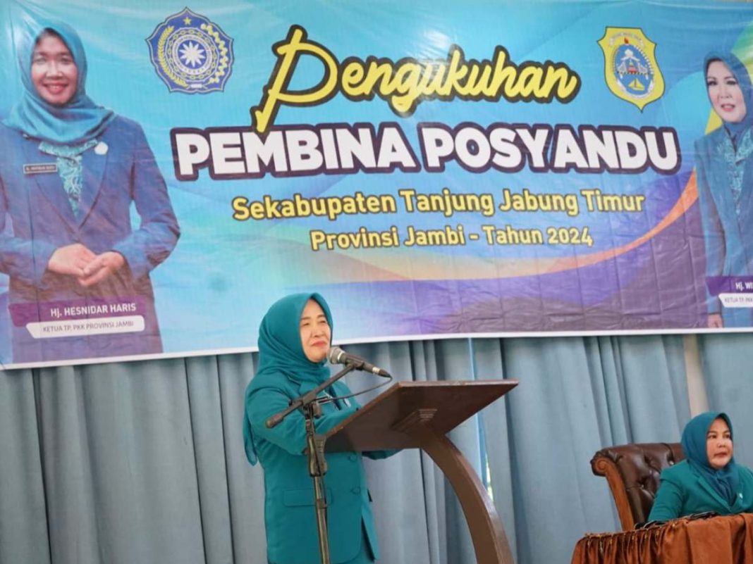 Hesnidar Haris Kukuhkan Pembina Posyandu Kabupaten Tanjung Jabung Timur