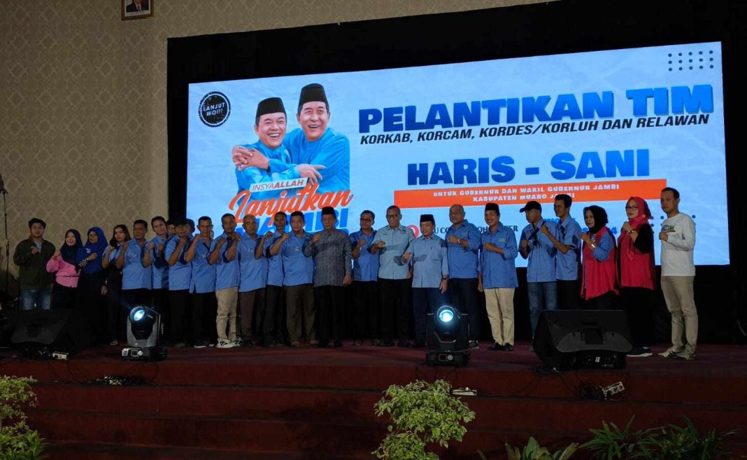 Al Haris Lantik 1.200 Tim Pemenangan Haris-Sani Muaro Jambi