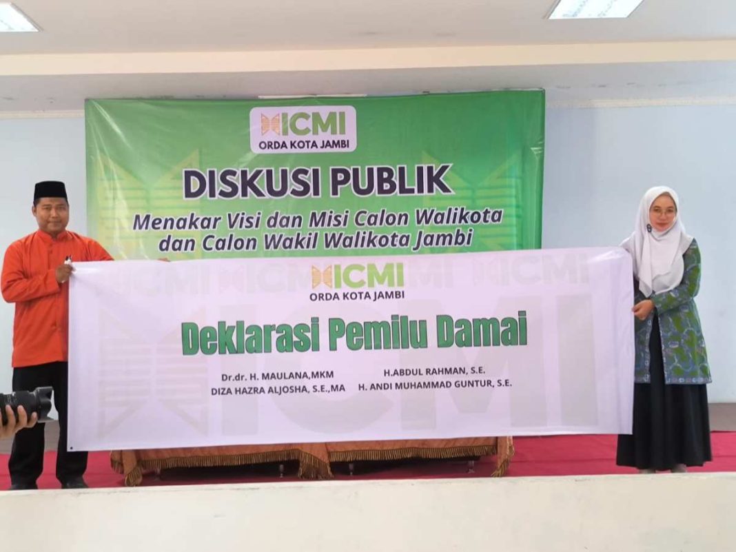 ICMI Kota Jambi Gelar Diskusi Publik: Menakar Visi dan Misi Calon Wali Kota dan Wakil Wali Kota Jambi Periode 2024-2029