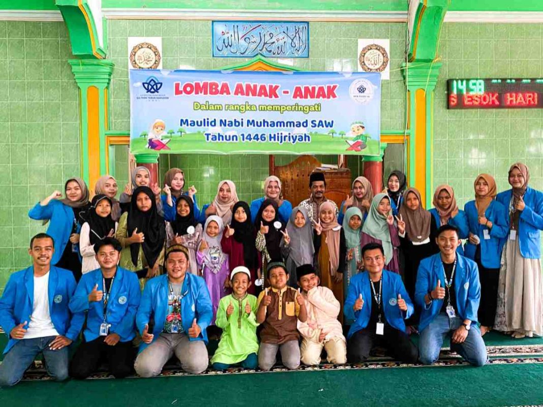 Mahasiswa Kukerta Gelombang 2 Posko 22 UIN STS Jambi Gelar Lomba Sambut Maulid Nabi di Desa Talang Kerinci