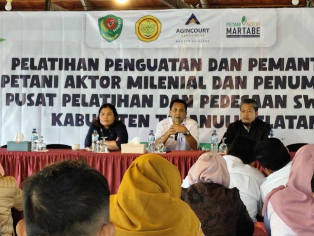 Terbaik! PT Agincourt Resources (PTAR) Kembali Dukung SDM Pertanian Kerja Sama dengan UPT Kementan