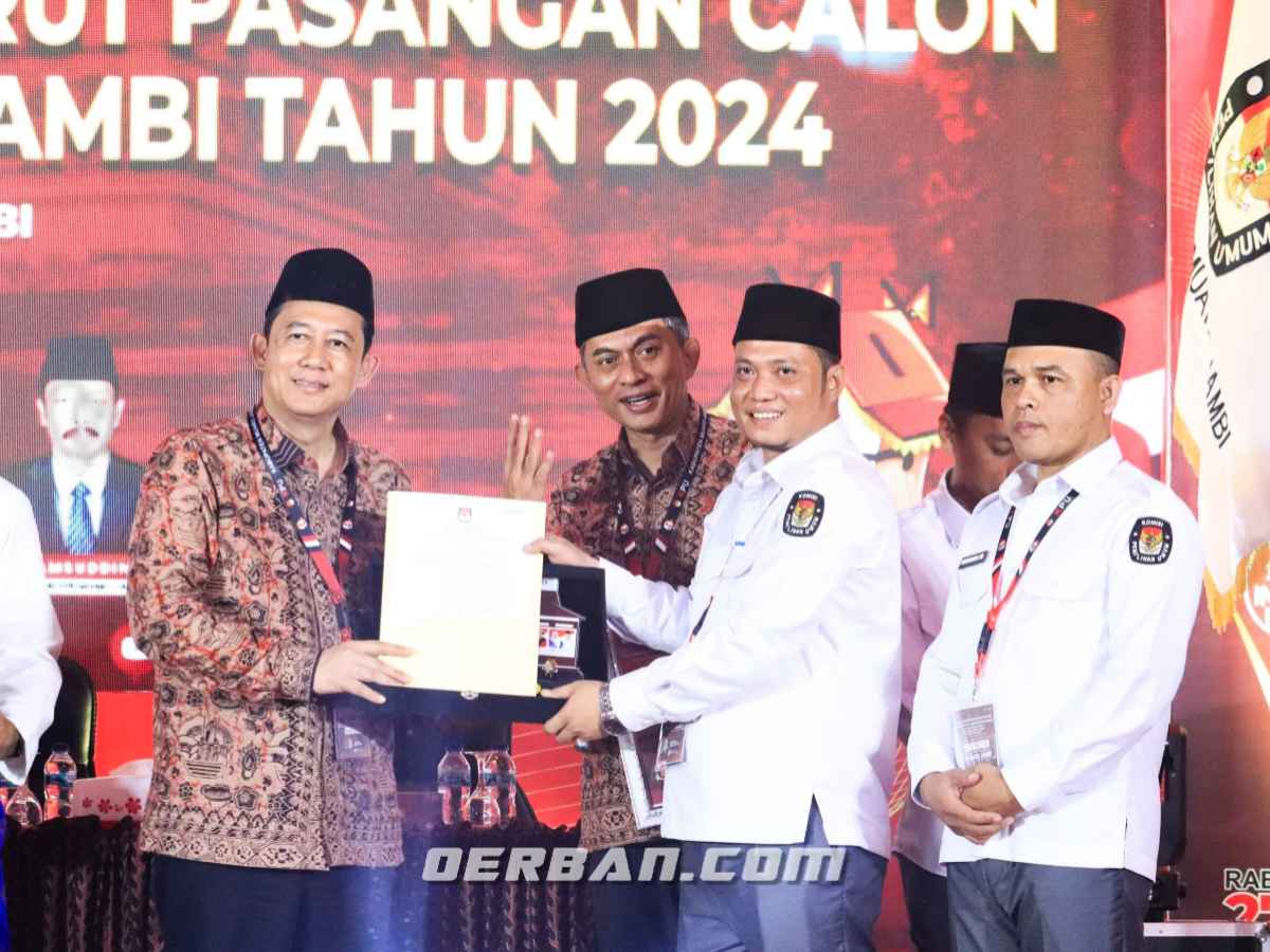 Raih Nomor Urut 4, BBS-Jun Optimis Menang di Pilkada Muaro Jambi 2024