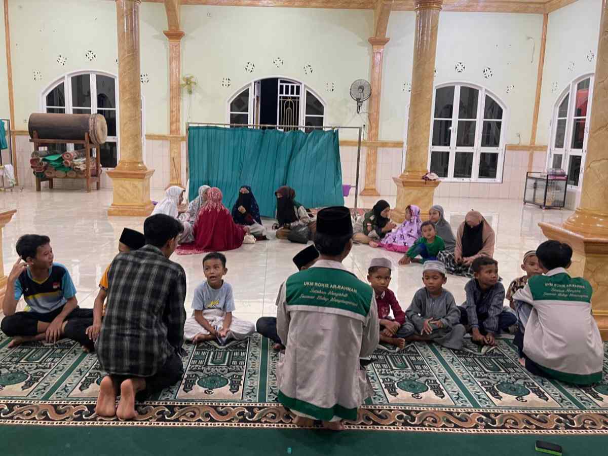 Kegiatan PAMI di Masjid Jami’atul Muslimin, Desa Suka Maju, Kecamatan Mestong, Kabupaten Muaro Jambi. (Foto: ist)