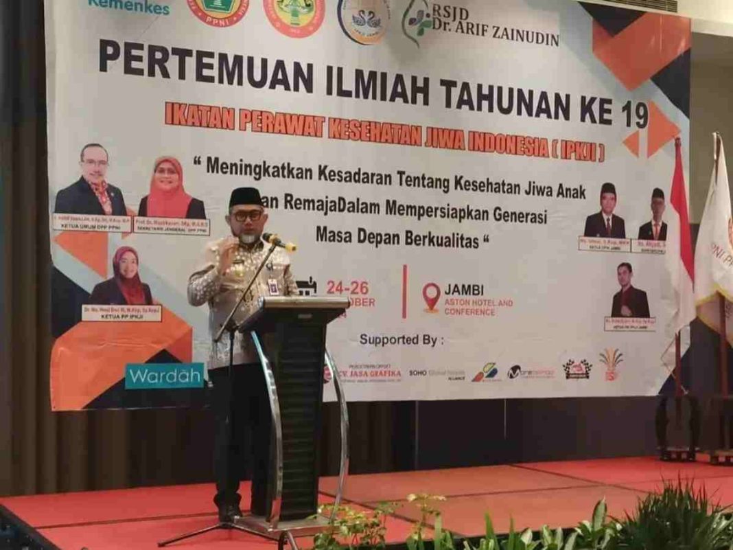 Pjs Gubernur Jambi Hadiri Pertemuan Ilmiah Tahunan IPKJI, Tekankan Pentingnya Kesehatan Jiwa Anak dan Remaja untuk Masa Depan