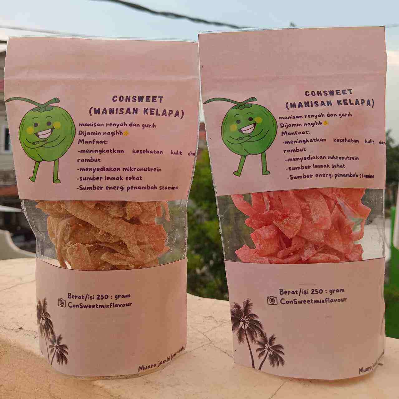 Inovasi Cemilan Sehat dari Buah Kelapa: Con Sweet Mix Flavour Karya Mahasiswa Fakultas Ekonomi dan Bisnis Universitas Jambi