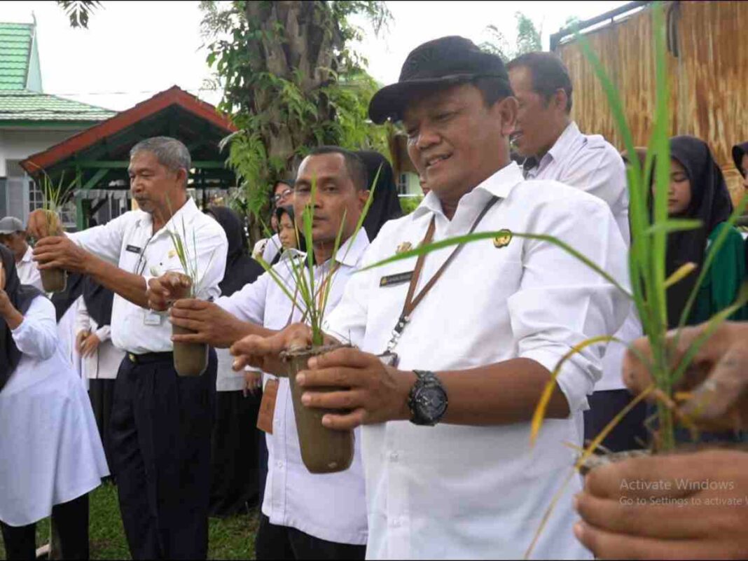 Dukung Program Swasembada Pangan, UPT Kementan Budidayakan Padi Apung