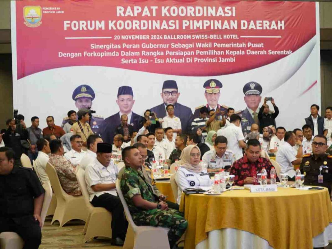 Pjs Gubernur Sudirman Ajak Forkopimda dan Semua Komponen Bersinergi Sukseskan Pilkada Serentak 2024