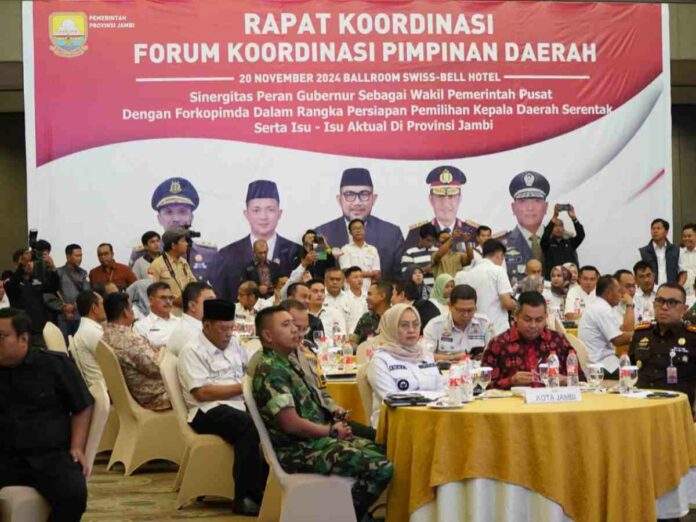 Pjs Gubernur Sudirman Ajak Forkopimda dan Semua Komponen Bersinergi Sukseskan Pilkada Serentak 2024