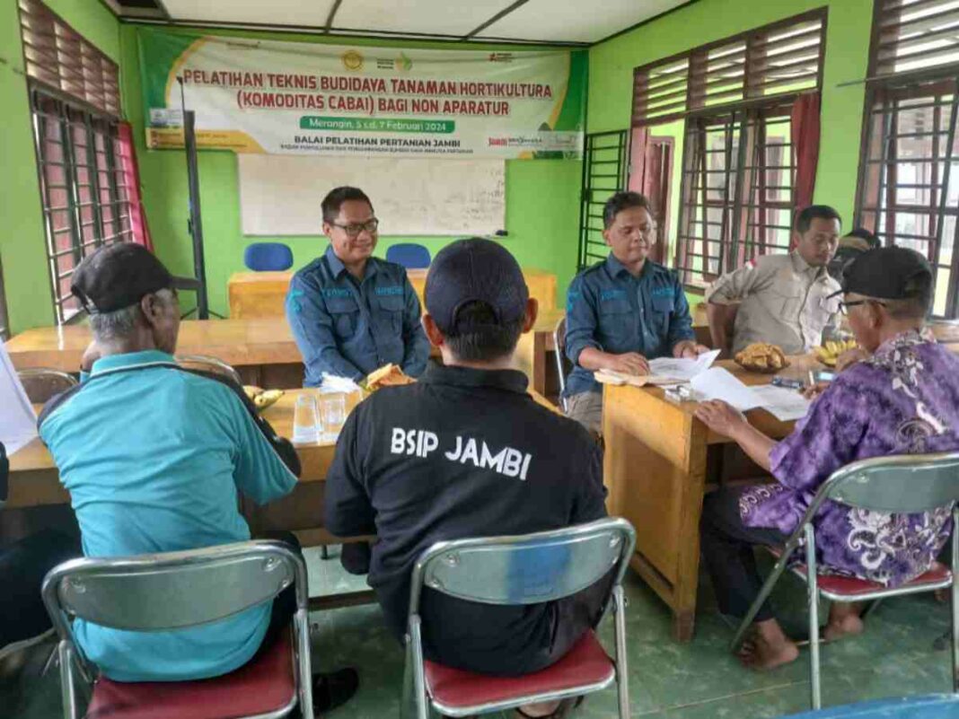 Apresiasi Dinas Pertanian dan Hortikultura Kabupaten Merangin Terhadap UPT Kementan dalam Evaluasi Pasca DIklat