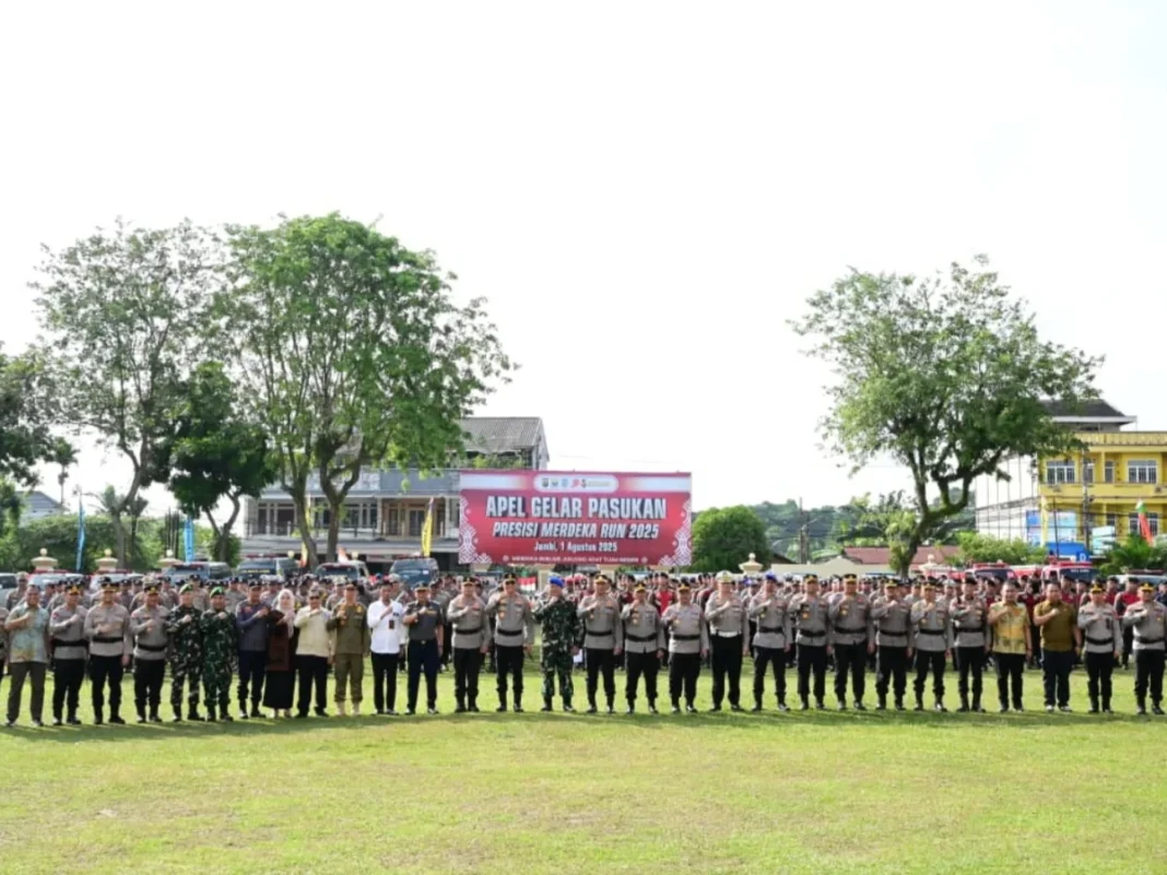 Presisi Merdeka Run 2025, Polda Jambi Siagakan Personel Sejak Dini Hari