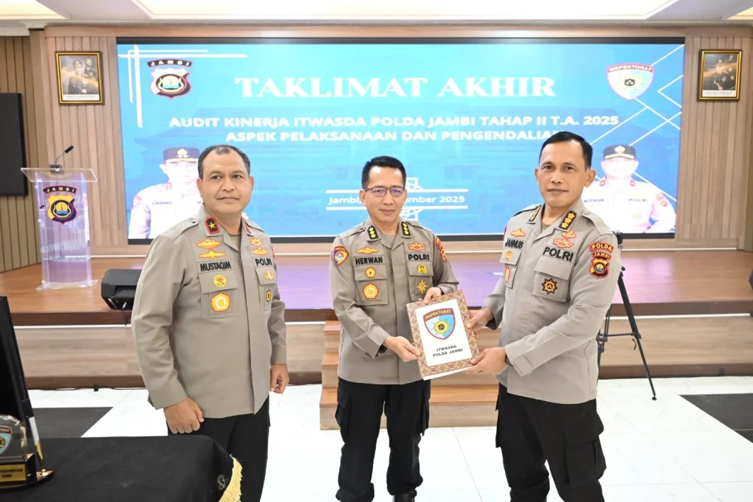 Polda Jambi Sampaikan Hasil Audit Kinerja 2025, Wakapolda Tekankan Perbaikan Tata Kelola