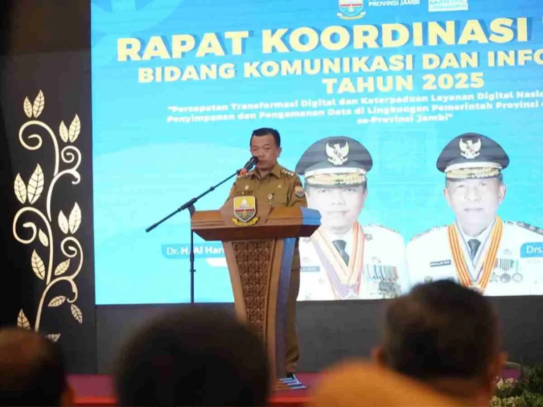 Buka Rakortek Percepatan Transformasi Digital, Gubernur Al Haris Minta Daerah Miiki Data Terintegrasi dan Terjamin Tingkat Keamanan