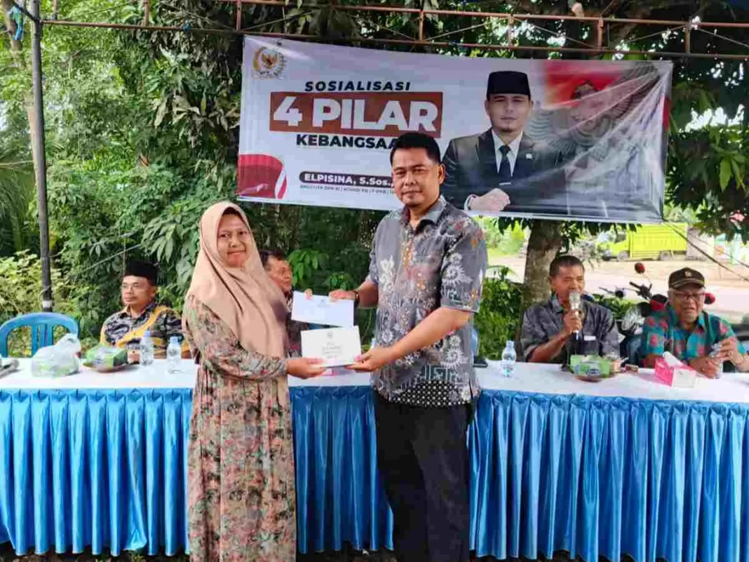 Sosialisasi Empat Pilar Bersama Warga Muara Tembesi, Elpisina Fokus Bahas Kemandirian Desa dan Pengembangan Potensi Lokal