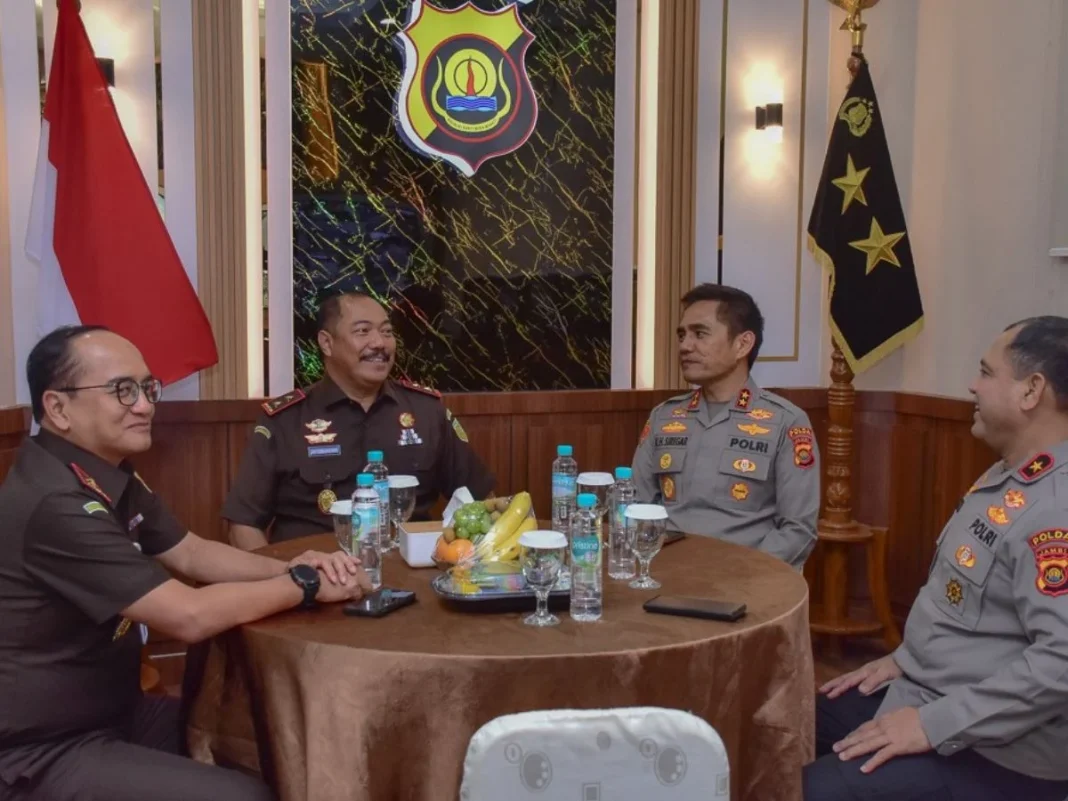 Kapolda Jambi Terima Kunjungan Silaturahmi Kajati, Bahas Sinergi Penegakan Hukum di Daerah