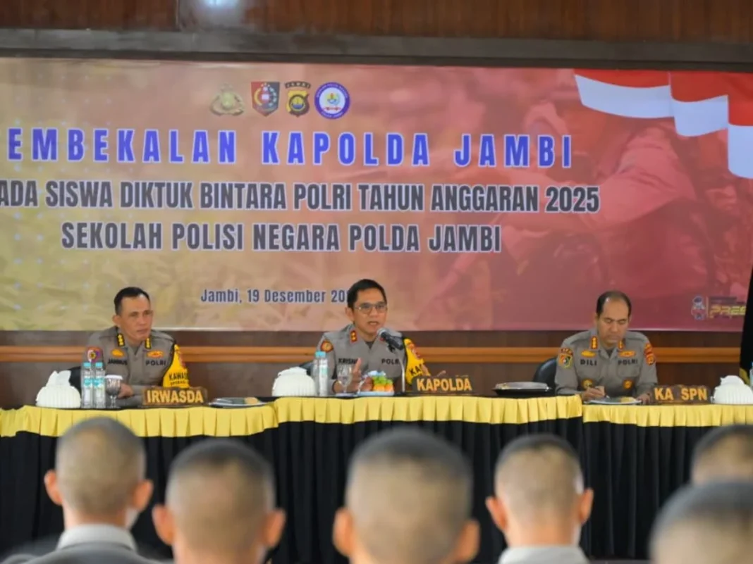 Kapolda Jambi Beri Arahan Diktuk Bintara Polri 2025, Tekankan Etika Profesi dan Presisi
