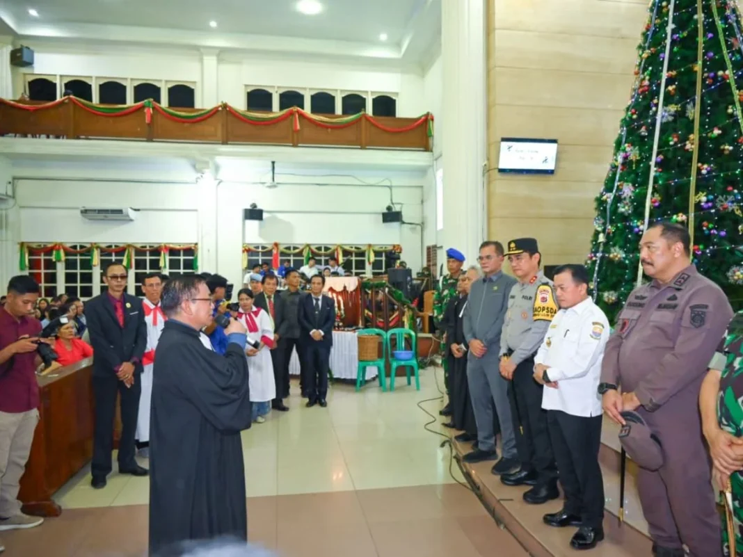 Malam Natal 2025 Aman, Polda Jambi dan Forkopimda Pantau Gereja hingga Pospam