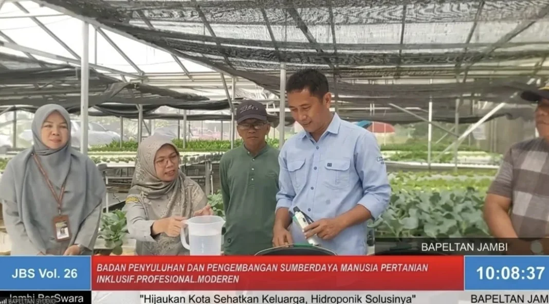 Jambi Berswara Vol. 26 Angkat Urban Farming, Bapeltan Jambi Tampilkan Praktik Hidroponik di P4S Adipura