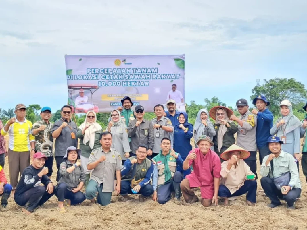 Dari Batang Hari untuk Indonesia, Tanam Serentak Lahan CSR Dorong Percepatan Sawah Baru